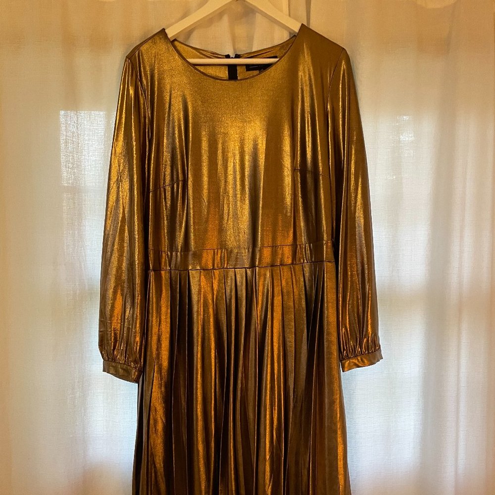 Eloquii Gold Dress Size 14